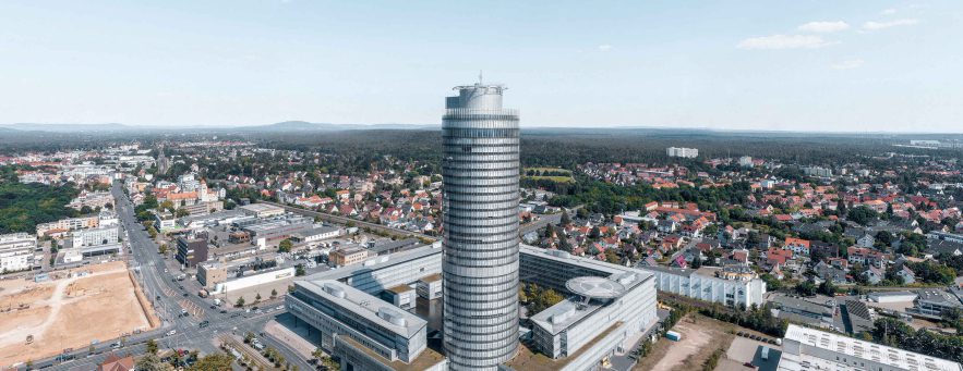 Business Tower Nürnberg New Work mit Aussicht HIH Vermietung